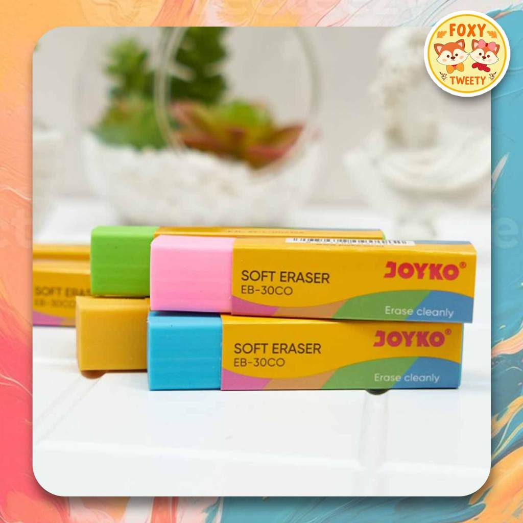 

Penghapus JOYKO EB-30CO / Eraser EB 30CO Warna Pastel / Super Cleaning Erasing