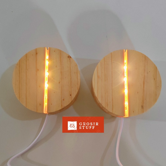 Stand led Bulat / Stand Led Acrylic / Lampu Hias Acrylic