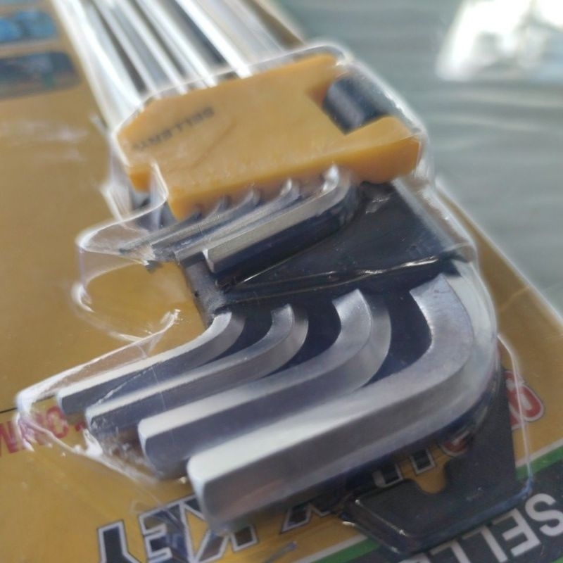 KUNCI L PANJANG SET CrV 1.5 - 10 MM 9PCS