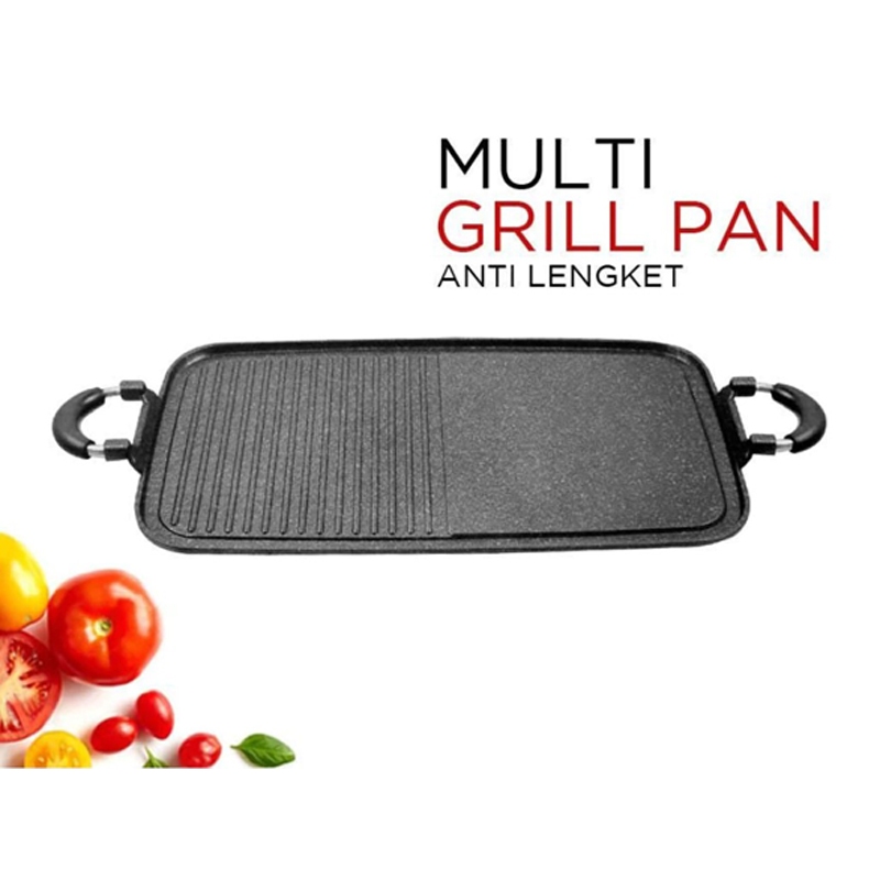 COD Joymart Multi Grill Panjang Anti Lengket BBQ Grill Pan Panjang Panggangan Kompor