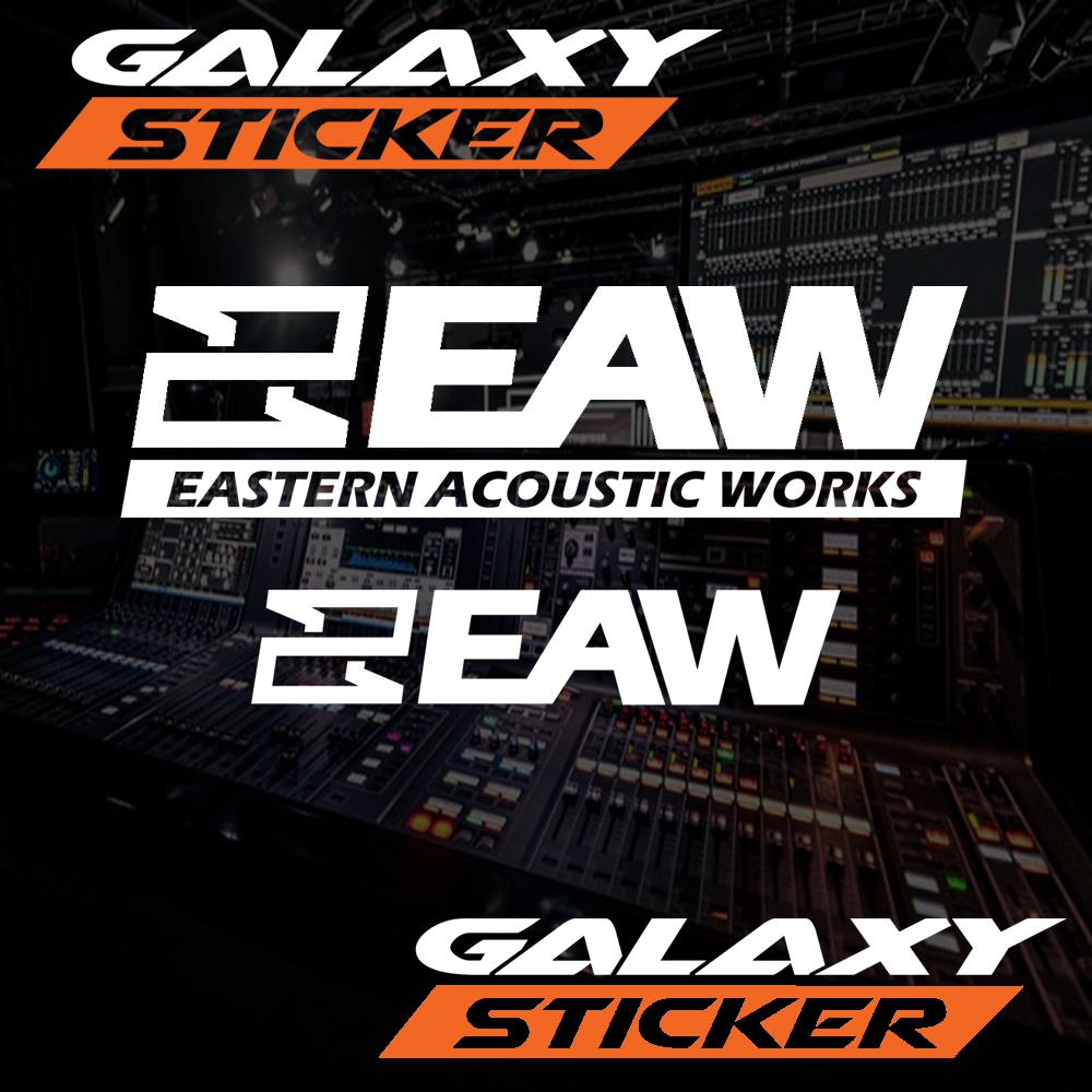 

cutting sticker hardcase box sound system eaw .stiker audio logo eaw