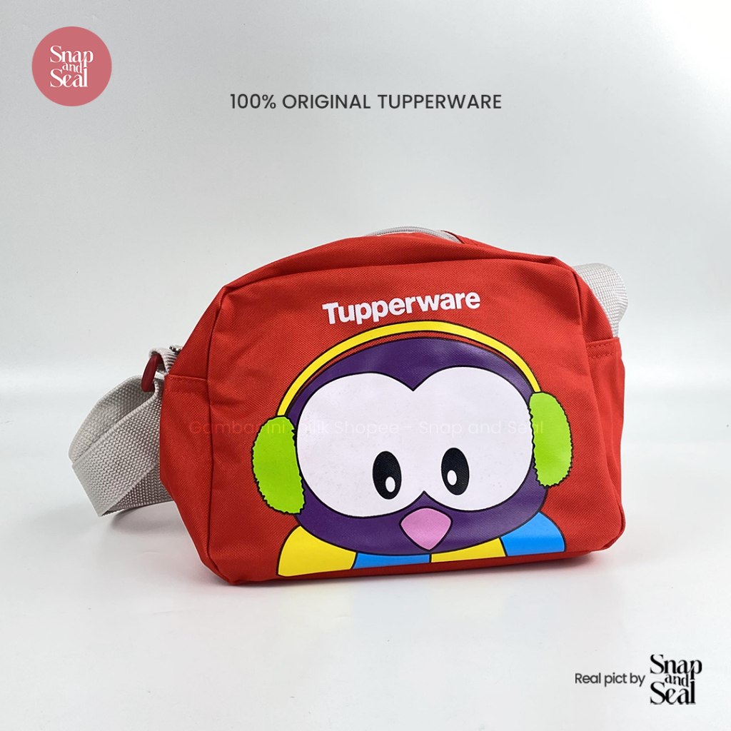 Tas Tupperware Poppy bag tas bekal slempang bergambar