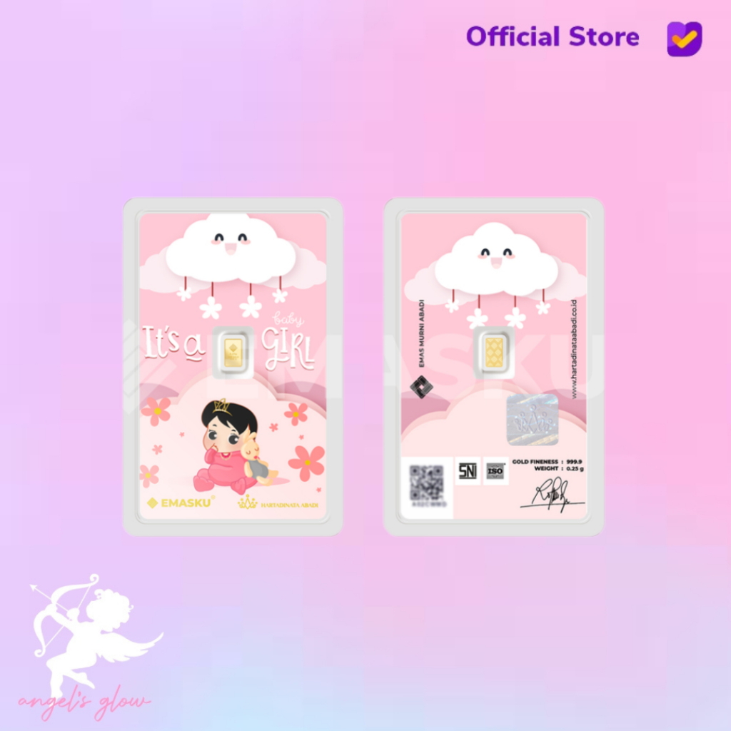 Micro Gold Logam Mulia Emasku Baby Girl Series 0.25 GRAM