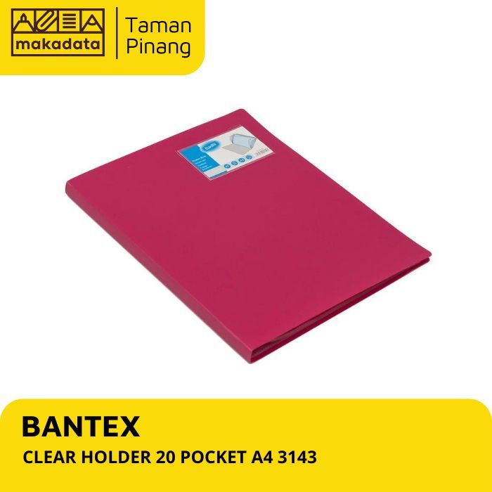 

BANTEX CLEAR HOLDER 20 POCKET A4 3143