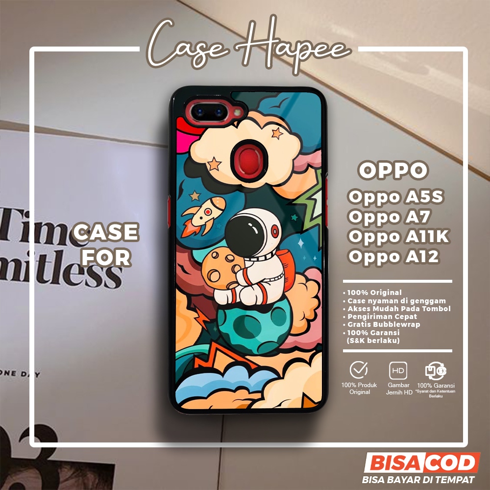Case Oppo A5S A7 A11K A12 Casing Oppo A5S A7 A11K A12 [AST2] Casehapee Case Glossy Case Aesthetic Cu