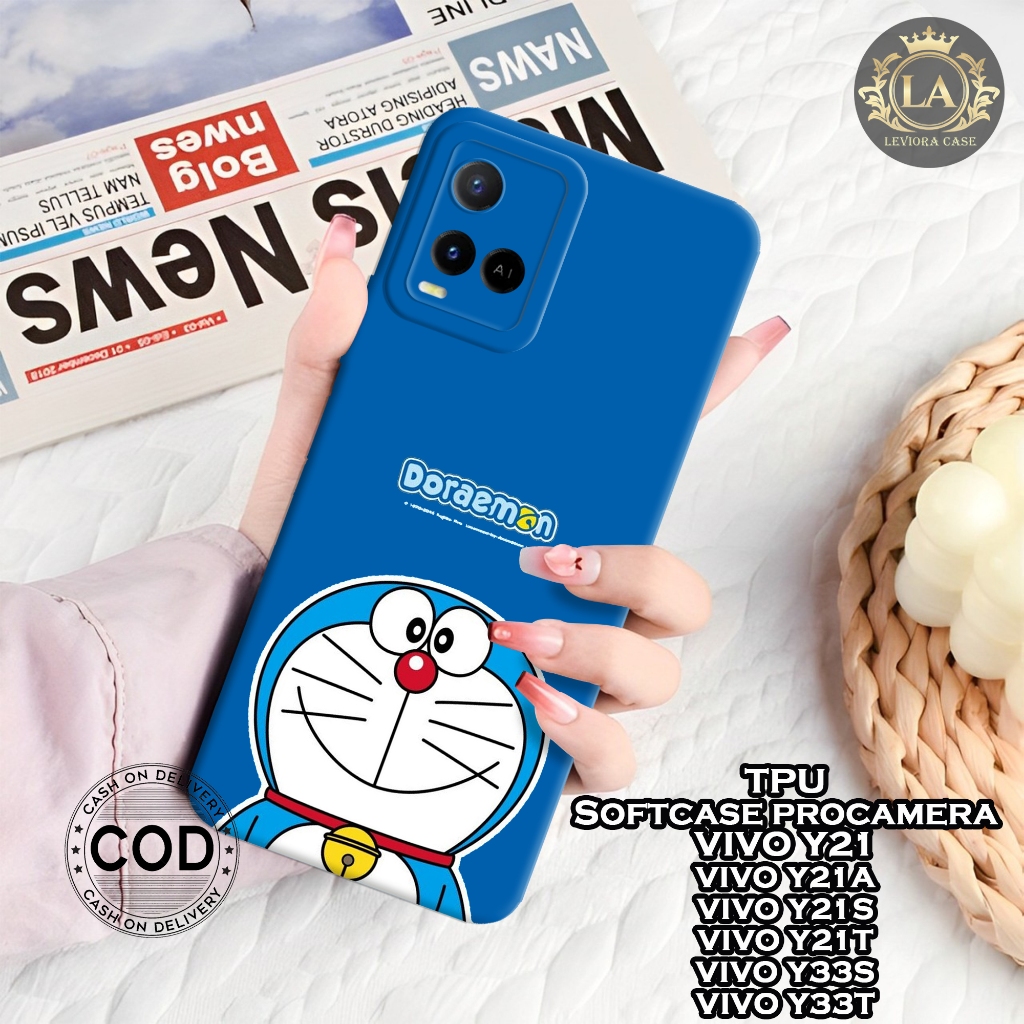 Case VIVO Y21/Y21A/Y21S/Y21T/Y33S/Y33T - Fashion Case Doraemon - Softcase VIVO Y21/Y21A/Y21S/Y21T/Y3