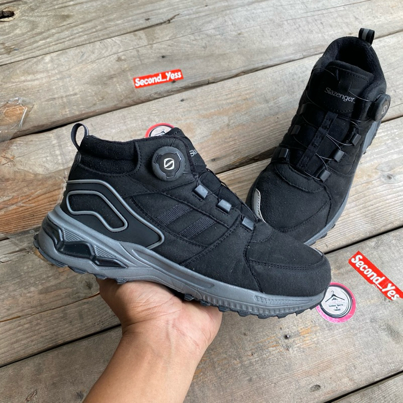 Sepatu Outdoor Slazenger Mid Hiking Boa Waterproof