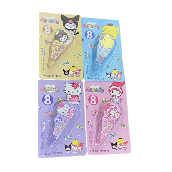 

Tip-X Kertas Sanrio No.7011 Correction Tape Roll Tipe x Tipex Tip x Tip-ex Pita Penghapus Pulpen