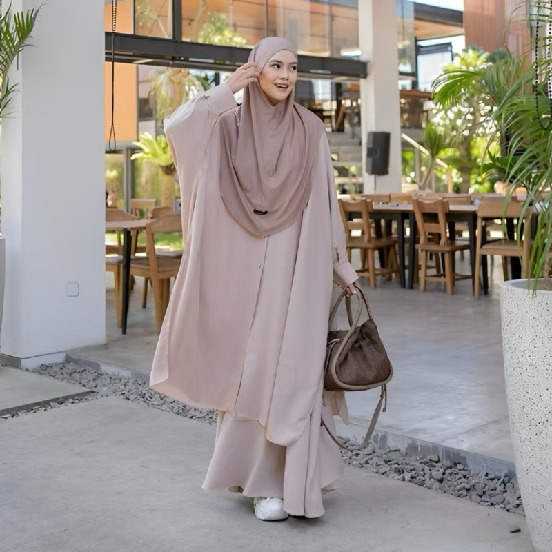 Aurora - Abaya Gamis Set Rok Wanita