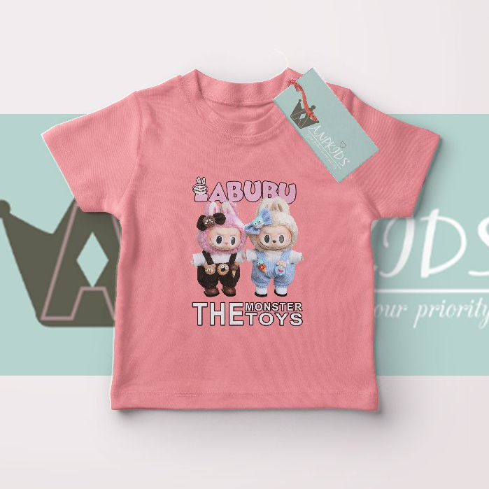 kaos labubu the monster toys anak dan dewasa
