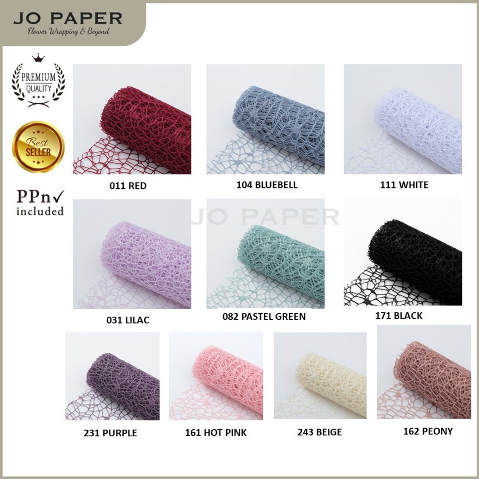 

Flower Wrapg Paper Jaring Spider Korea Polynet Spider Mesh Roll Kes Buket Bunga Flst