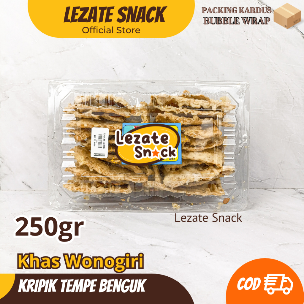 

Keripik Tempe Benguk 250gr Khas Wonogiri / Kripik Tempe Original / Kripik Tempe Ngawi Asli Trenggalek Malang Kiloan LEZATE SNACK