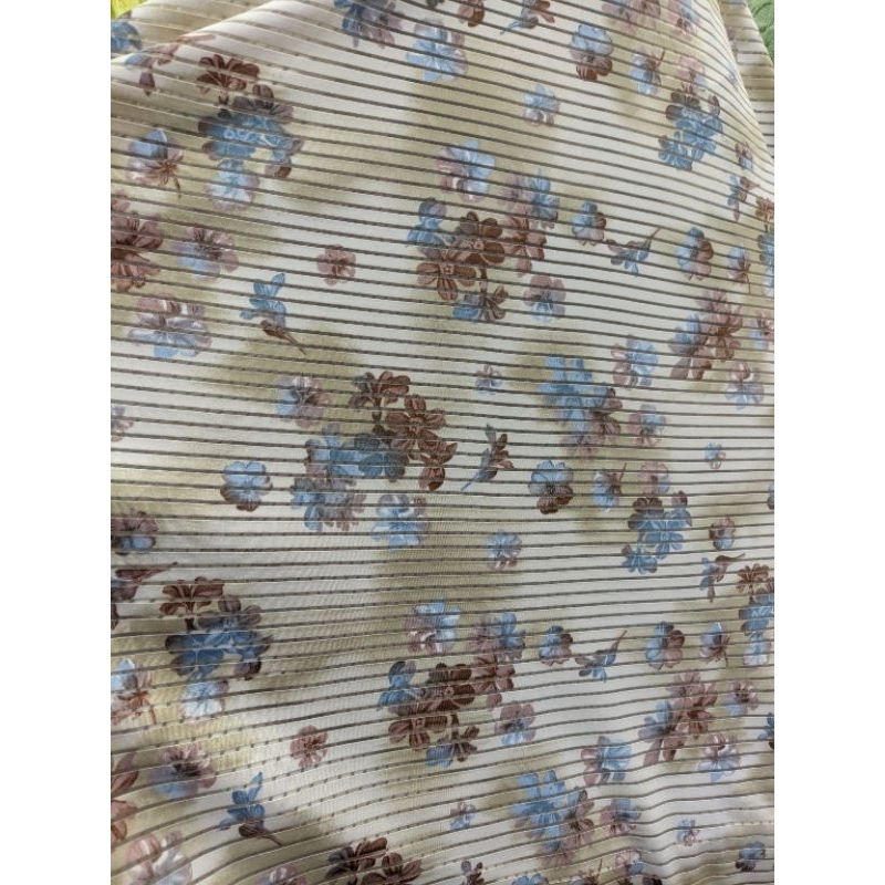 Bahan Kain Spandex Knit Motif Meteran