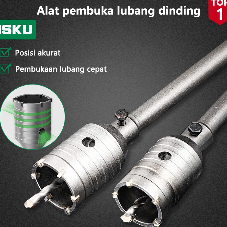 ISKU Mata Bor Hole Saw Lubang Tembok Beton Hole Saw Hollow Core Hole Saw Pelubang Beton Tembok Pipa