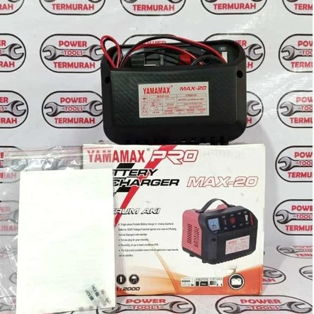

Battery Charger Aki 20 A YAMAMAX PRO - Cas Aki ACCU Mobil / BATTERAI CAS AKI YAMAMAX 20A TERMURAH