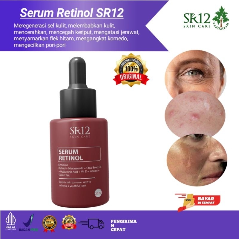 SERUM RETINOL SR12 - Serum Glowing - Serum Jerawat - Serum Retinol Anti Aging - Serum Retinol - Seru