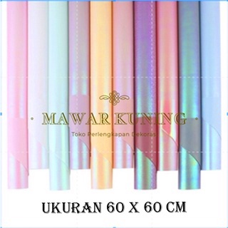 

5 Lembar Korean Flower Wrap Glitter Hologram kes Cellophane Glitter AIWF