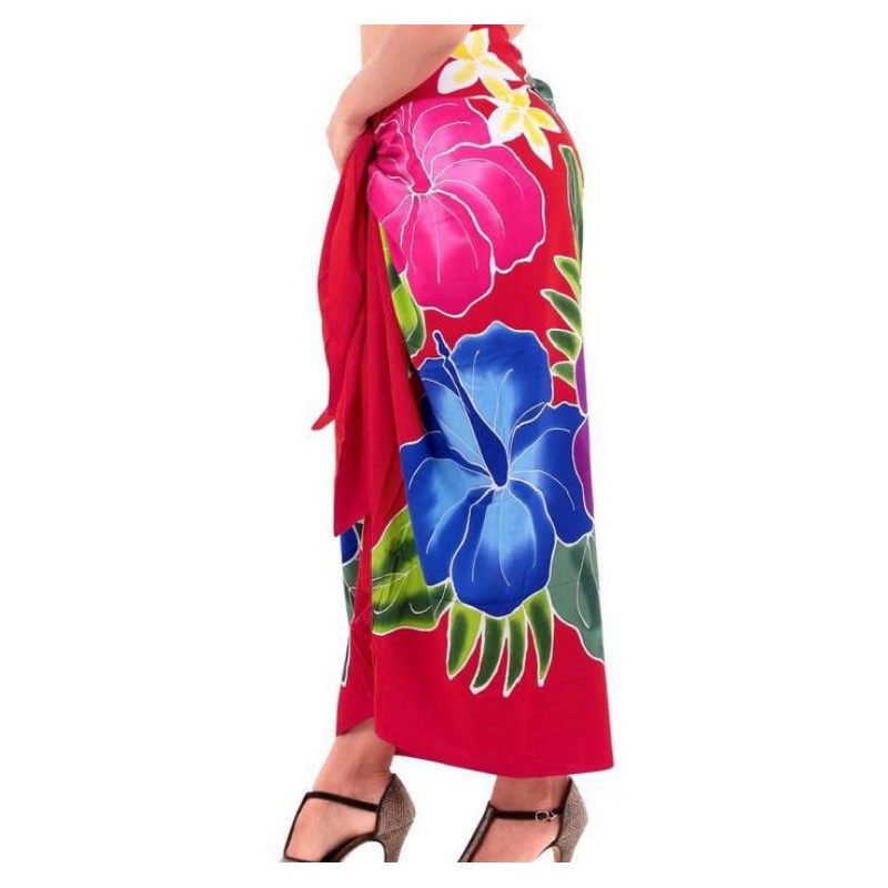 Kain Bali Pantai  Tebal Jumbo - Kain Pantai Lukis Jumbo Motif Random Ukuran 200 cm × 120 cm - Kain B