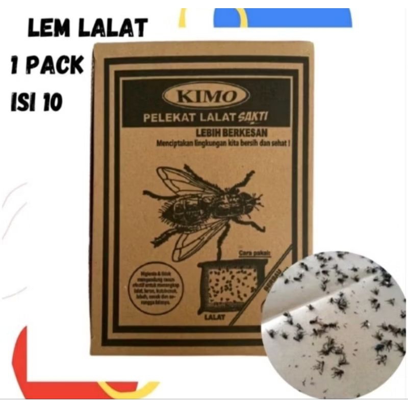 10 lembar Lem Lalat Sakti ampuh/lem perekat Lalat sakti merk Random