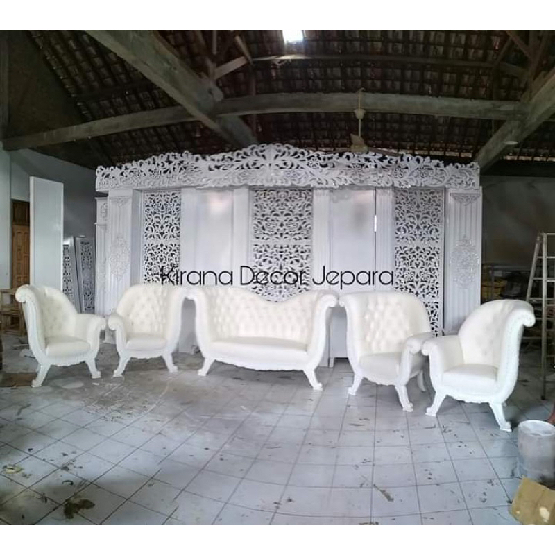 Set kursi pelaminan / Kursi pelaminan / Kursi pengantin / Sofa pengantin / Sofa pelaminan terbaru / 