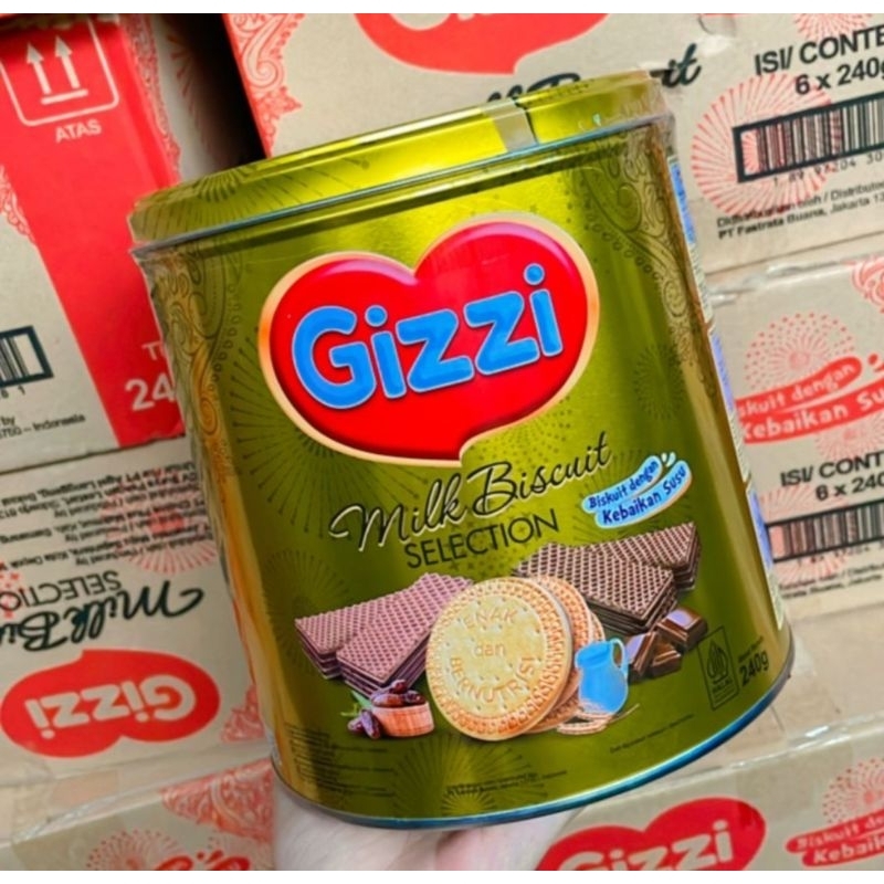 

Gizzi Milk Biscuit Selection 240gr Kemasan Kaleng