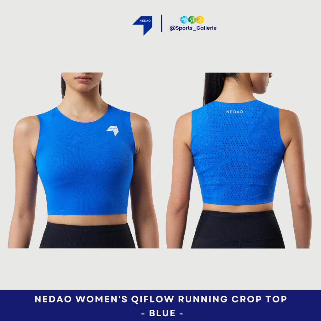 NEDAO Women QiFlow Crop Top - Blue