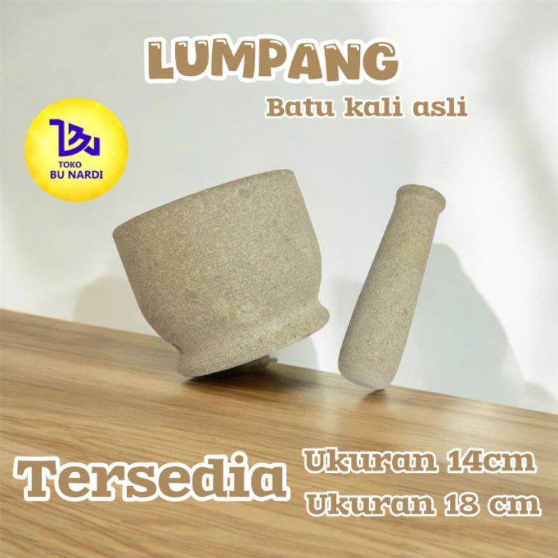 Lumpang Batu Besar Asli - 100 % Original - 1set