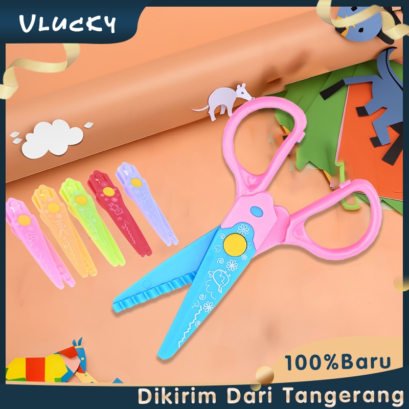 

Scissors Craft 6 In1 DIY Gunting Kertas Zig Zag Gunting Motif Dekorasi Scrapbook