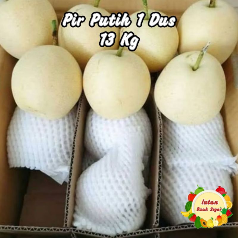 READY STOK PIR PUTIH 1 DUS : 13 KG FRESH / BUAH PEAR PUTIH 1 DUS / BUAH PIR 1 DUS / BUAH PEAR DUS BE