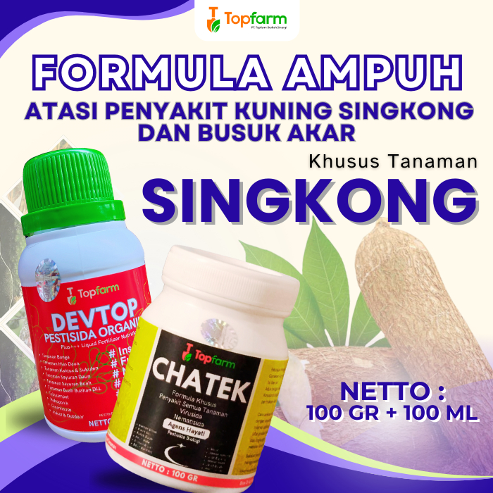 Pestisida Topfarm / Obat Jamur Pada Tanaman Singkong /Obat Hama Daun Singkong / Obat Jamur Singkong 