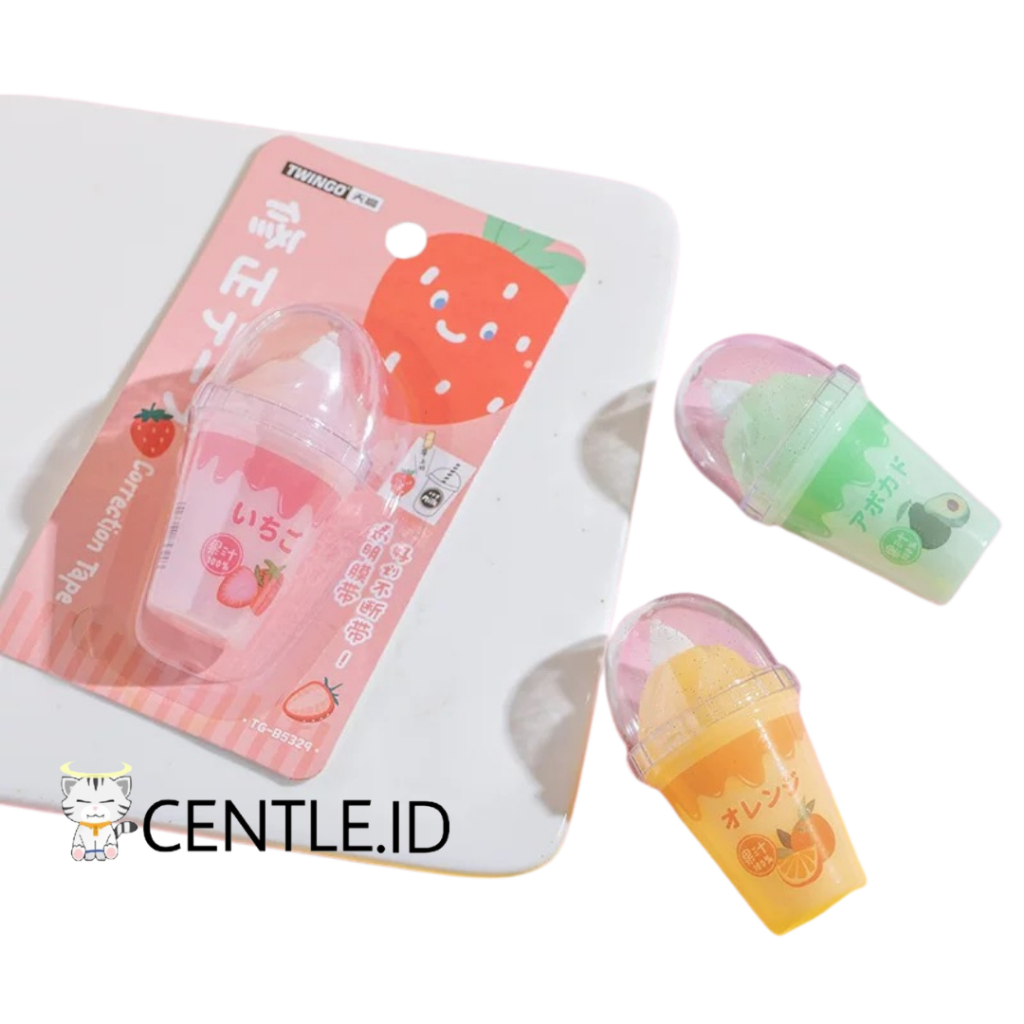 

CENTLE.ID CORRECTION TAPE SUNDAE BENTUK MINUMAN HITS TIPEX ROLL KERTAS LUCU ALAT TULIS TERJANGKAU