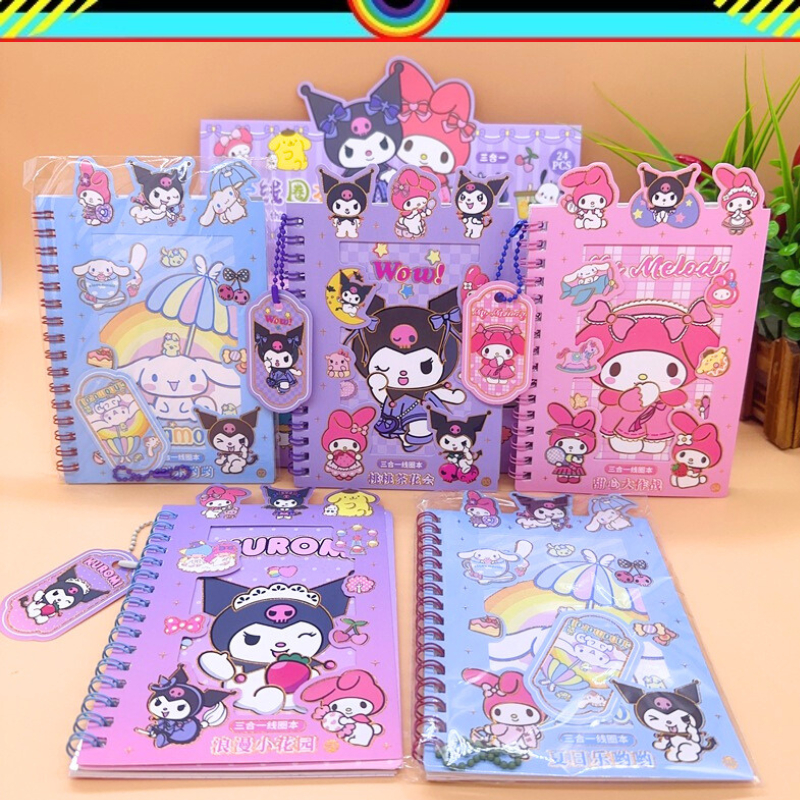 

BUKU STIKER SANRIO | BUKU STIKER LOTSO | BINDER BOOK STIKER SANRIO LOTSO | BINDER DIARY | KUROMI | CINAMORROL | MELODY | LOTSO|GD