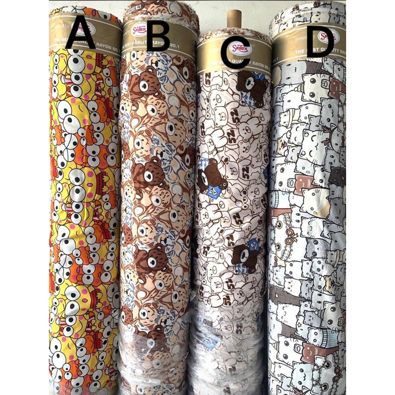 Katun Rayon Motif Lucu | Katun Rayon Motif Anak-Anak | Katun Rayon Viscose Premium