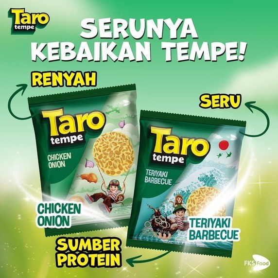 

Taro keripik tempe 50gr / 55gr