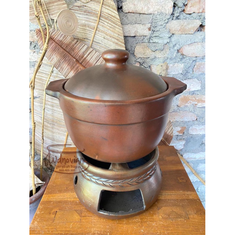 Set Panci Permen / Panci Prasmanan gerabah / tanah liat