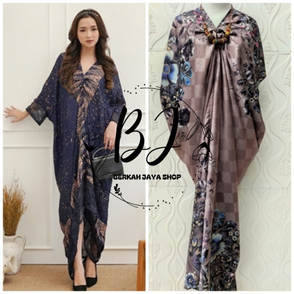 BARU Baju Satin Polos Model Kelelawar Kebaya Modern Batwing Atasan Kebaya Wisuda Kondangan Jumbo Pak