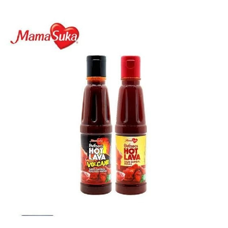 

Delisaos Hot Lava Sauce & Hot Lava Volcano botol 130ml