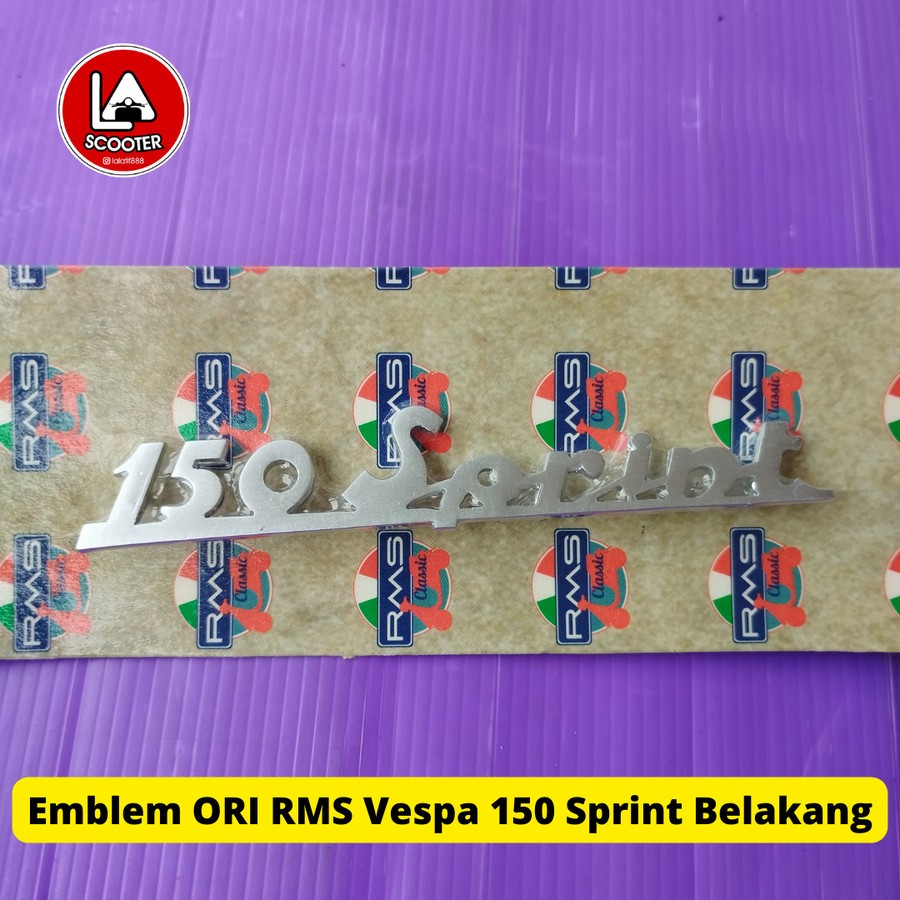 Emblem ORI RMS Vespa 150 Sprint Belakang
