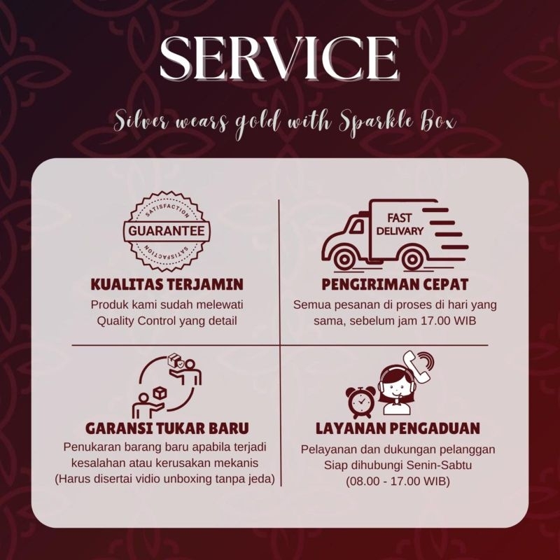 Kalung Perak Asli - Kalung Perak Pria - Kalung Perak - Kalung Santa - Sparkle Box