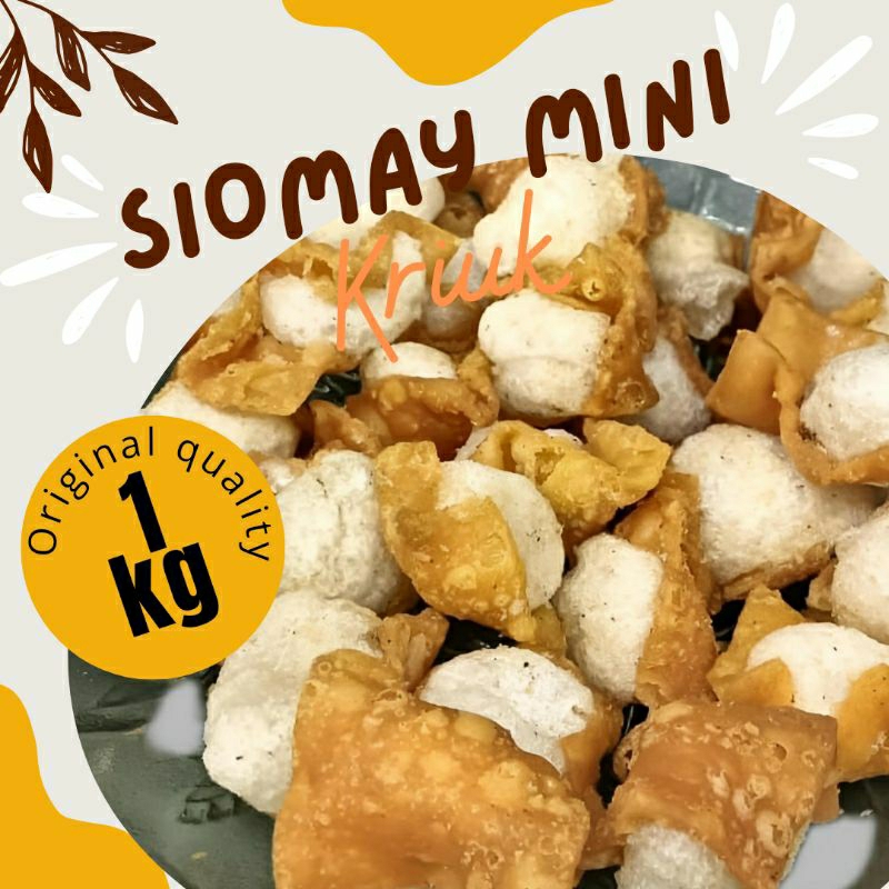 

siomay mini kering 1kg\gurilem toping seblak boci murah