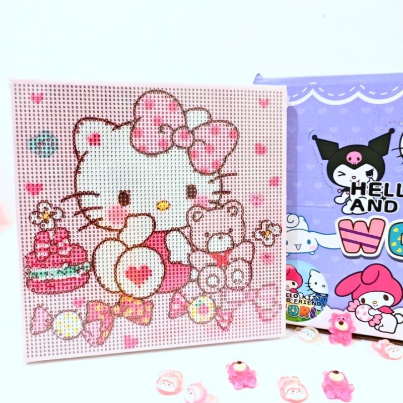DIY DIAMOND PAINTING DOLL SANRIO / DIY DIAMOND PAINTING KANVAS SANRIO