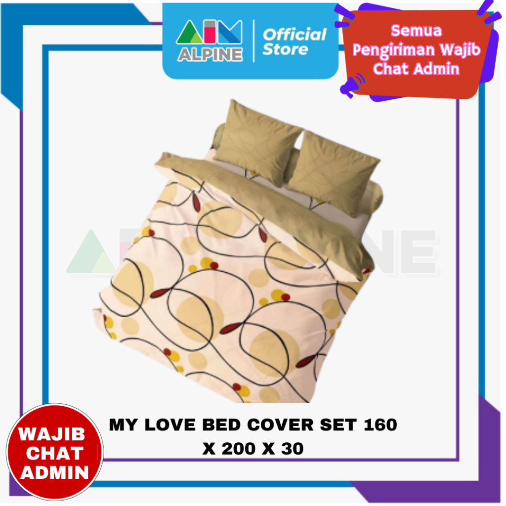 MY LOVE BED COVER SET 160 X 200 X 30