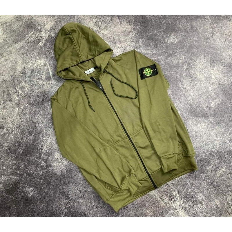 HOODIE ZIPPER STONE ISLAND