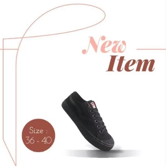 sepatu ventela hitam kekinian original