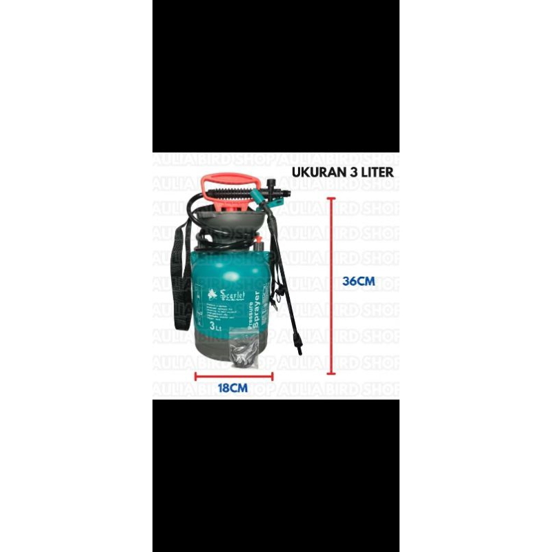 SPRAYER SCARLET 3LITER
