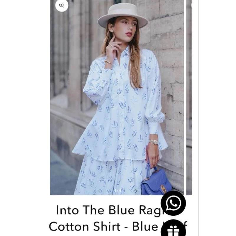 New Cotton Shirt Benang Jarum Size M