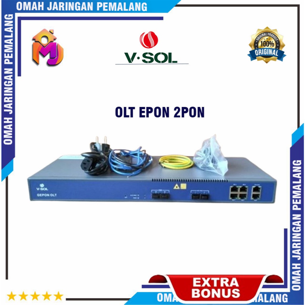 (PREMIUM) OLT EPON VSOL 2PON UPLINK 10G V1601E02-DP/OLT VSOL/OLT BANDEL