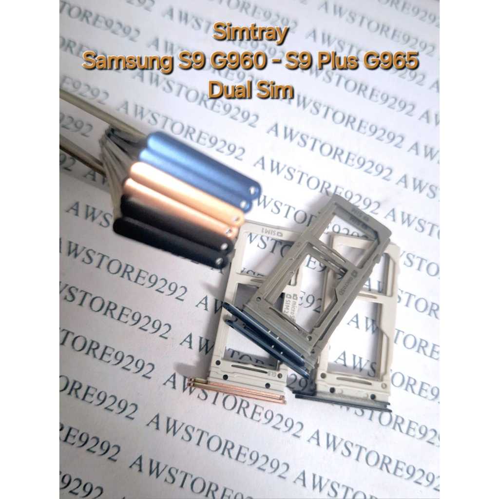 Tempat Kartu Simcard Sim card Lock Simtray Sim Tray Samsung S9 G960 - S9 PLUS G965 DUAL SIM