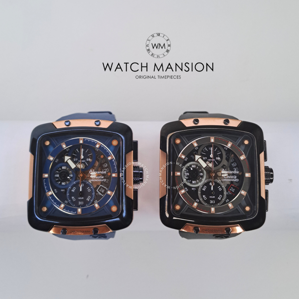 JAM TANGAN PRIA ALEXANDRE CHRISTIE 3039GC AC3039GC AC 3039 GC ANALOG RUBBER STRAP ORIGINAL GARANSI 1