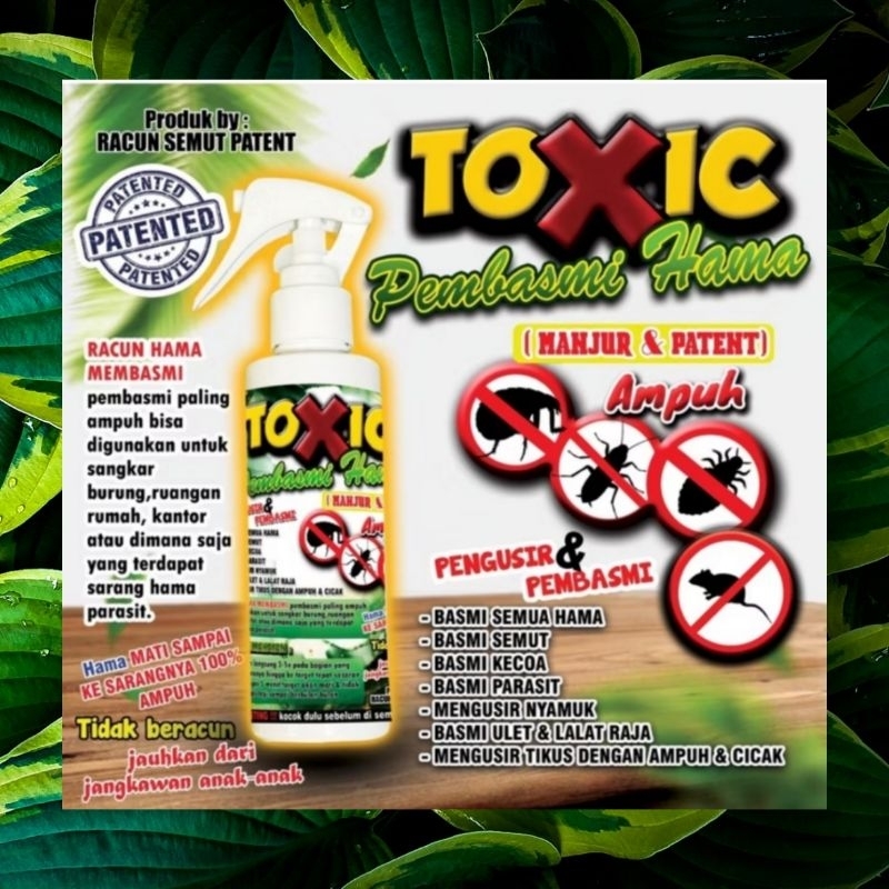 1 BOTOL TOXIC PEMBASMI HAMA 100 ML OBAT SEMUT KECOA TIKUS ULAT KUTU CICAK BY BMW